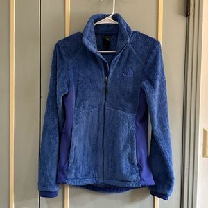 The north face fleece zip up sweatshirt